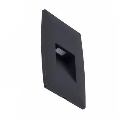 Balizador LED Katan 2W 3000K Preto Luz Amarela Gaya