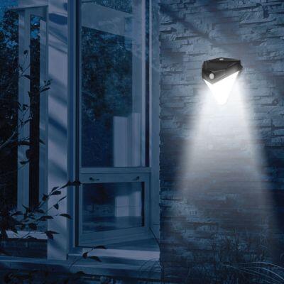 Luminária Solar Haifa com Sensor Preto 6500K Luz Branca Gaya