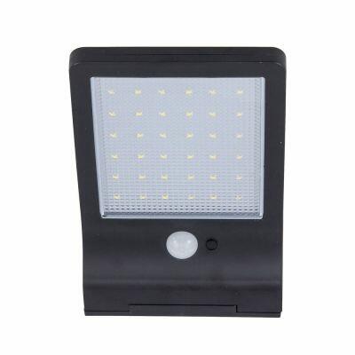 Luminárias Solar LED Sinai Preto Luz Amarela Gaya