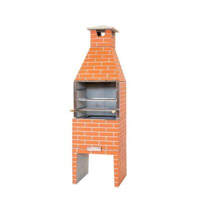 Churrasqueira Pré-Moldada 65Cm Tijolinho Vermelha Primus