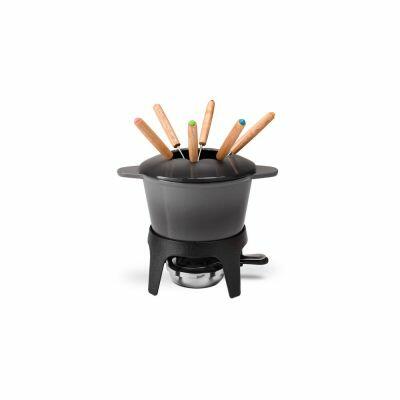 Jogo Fondue Sauté 10 Peças Preta Brinox