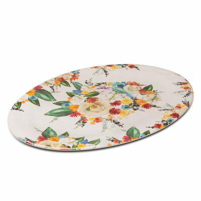 Prato Oval Raso Colmar 40,5 cm Colorido Brinox