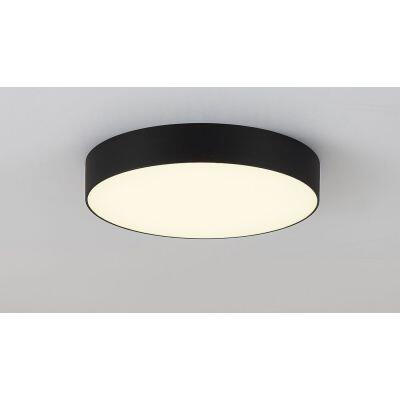 Plafons Led Redondo 24W Decorativo Preto Vitralux
