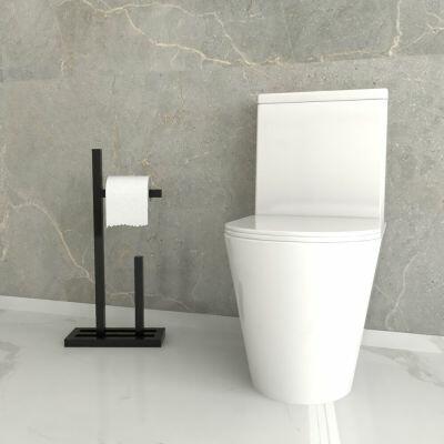Porta Papel Iron Preto Fosco Venturi