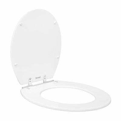Assento Sanitário Poliéster Convencional Slim Branco Hidrofama