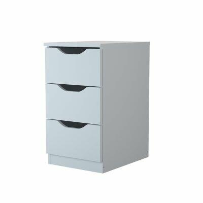 Gaveteiro Multiuso com 3 gavetas 40,3x30,3x 54,5cm Branco Multivisão