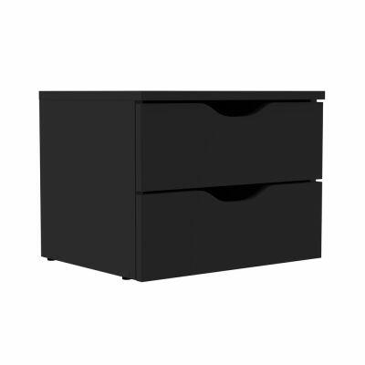 Gaveteiro suspenso com 2 gavetas Preto Multivisão
