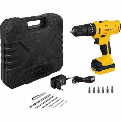 Furadeira Parafusadeira Impacto à bateria PFV120I Bivolt 3/8" Vonder
