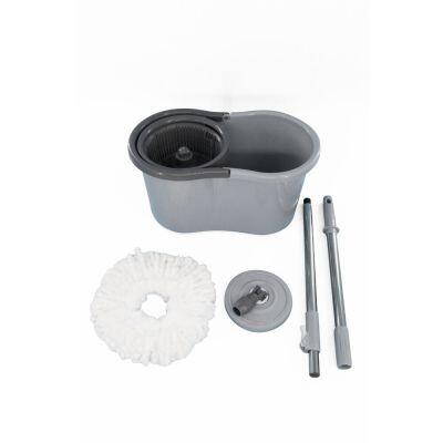 Kit Mop 4L Essential Redondo Cinza Casa&Ideia