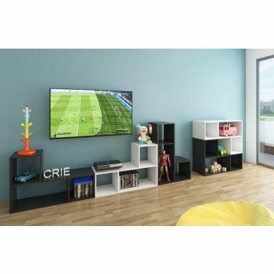 Mesa Com Cavalete Multiuso 60x60x90 Preta Multivisão