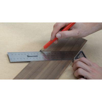 Esquadro Carpinteiro Alumínio Com Cabo 250mm Cinza Starrett