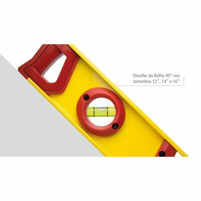 Nível I-beam Alumínio 350mm Amarelo e Vermelho Starrett