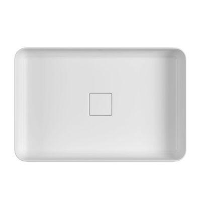 Cuba para Banheiro de Apoio Retângular Retangolo Slim 60x40 Branco Gelo L.13060.17 Deca
