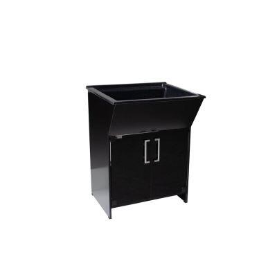 Tanque Full Vidro com Cuba 66cm Preto Venturi