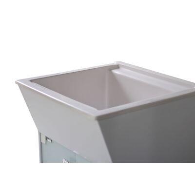 Tanque Vidro com Cuba 40cm Branco Venturi
