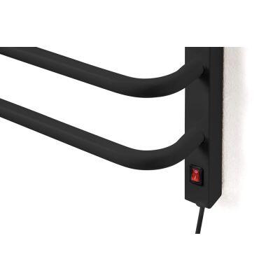 Toalheiro Térmico 1 Toalha lado Direito 220V Preto Flape Toalheiro Térmico 1 Toalha lado Direito 220V Preto Flape