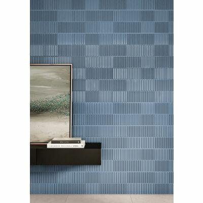 Revestimento Parede Midnight Groove Retificado Mate 30x90 Portobello
