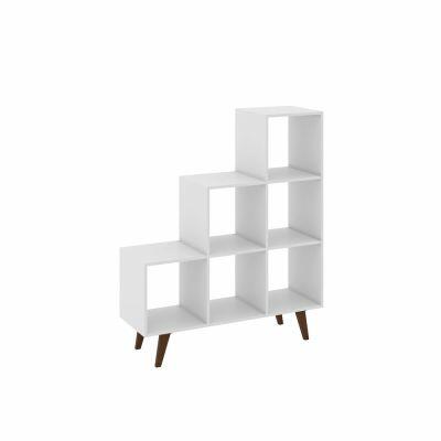 Estante 6 Nichos 104,5x123,5x35 Branca Movelbento