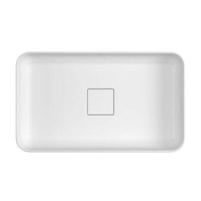 Cuba para Banheiro de Apoio Retangular Retangolo Slim 40x30 Branco Gelo L.13040.17 Deca
