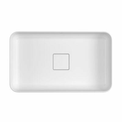 Cuba para Banheiro de Apoio Retangular Retangolo Slim 40x30 Branco Gelo L.13040.17 Deca