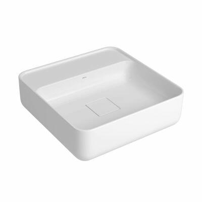 Cuba para Banheiro de Apoio com Mesa Quadratta Slim 40x40 Branco Gelo L.11040.M.17 Deca