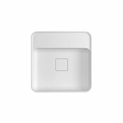 Cuba para Banheiro de Apoio Quadrada com Mesa Quadratta Slim 40x40 Branco Gelo L.11040.M.17 Deca