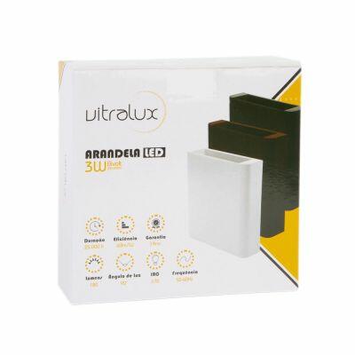 Arandela LED 3W 3000K Luz Amarela Vitralux