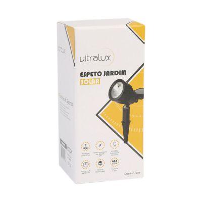 Espeto Jardim Solar 30 6000K Luz Branca Vitralux