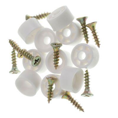 Suporte Zamac para Prato 10x15mm Branco Bemfixa