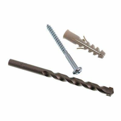 Kit Buchas para Concreto Com Parafuso Com Broca 10mm Cinza Bemfixa