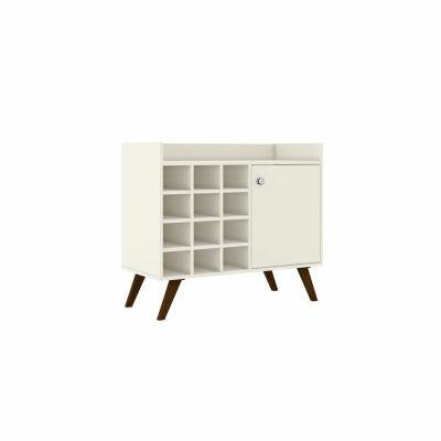 Aparador Rack 1 Porta 89x77x40 Off White Movelbento