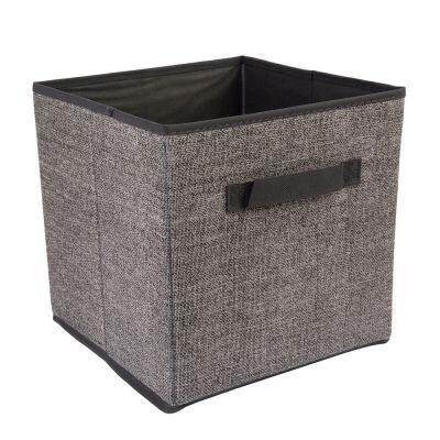 Organizador Multiuso de Tecido 27x27x27cm Cinza Casa&Ideia