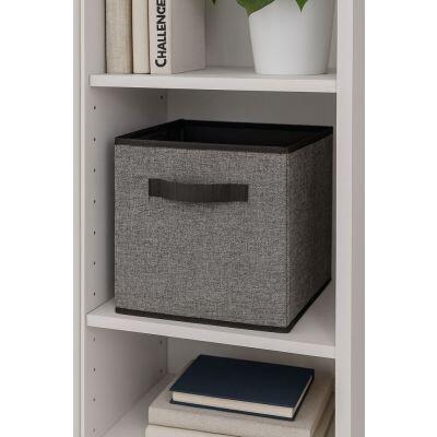 Organizador Multiuso de Tecido 27x27x27cm Cinza Casa&Ideia