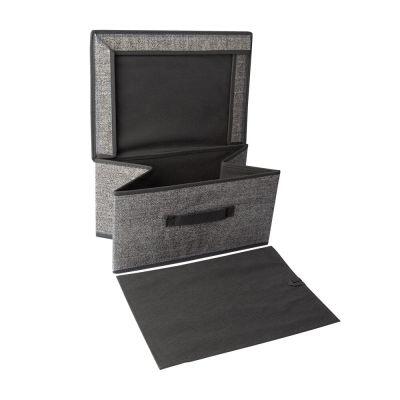 Organizador Multiuso de Tecido 19x27x38cm Cinza Casa&Ideia