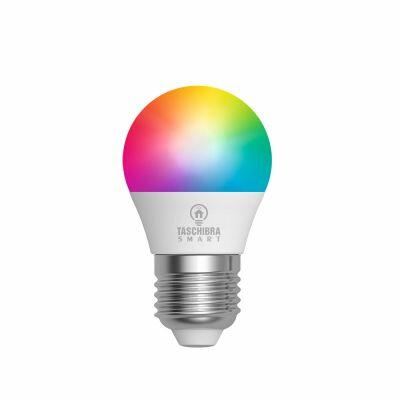 Lâmpada Bulbo Bolinha Smart Wi-fi RGB Branco Tashibra