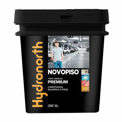 Tinta Novopiso Premium Cinza Chumbo Fosco 18L Hydronorth