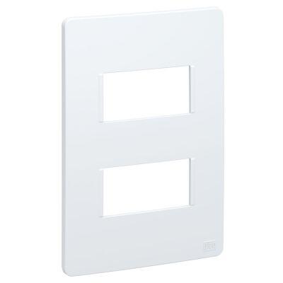 Placa 4x2 para dois Postos Esatta Branco Weg