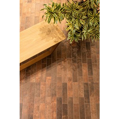 Piso Cerâmico Masai Terracota Mesh Bold Mate 7x26 Eliane