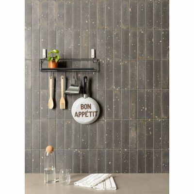 Piso Cerâmico Chelsea Dark Mesh Bold Mate 7x26 Eliane