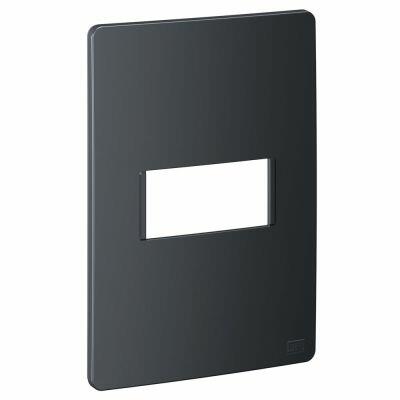 Placa 4x2 1 Seção Esatta Grafite Escuro Weg