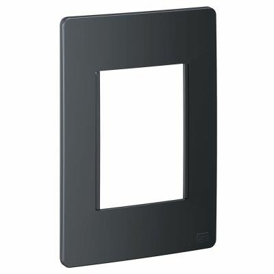 Placa 4x2 3 Seções Esatta Grafite Escuro Weg