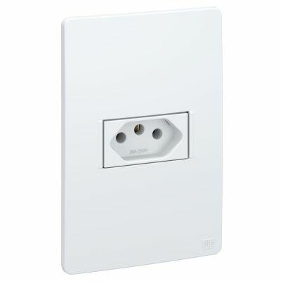 Conjunto 1 Seção Tomada 2P+T 20A Esatta 220V Branco Weg