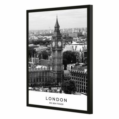 Quadro Londres 50x70cm Preto Diagonal Quadro Londres 50x70cm Preto Diagonal