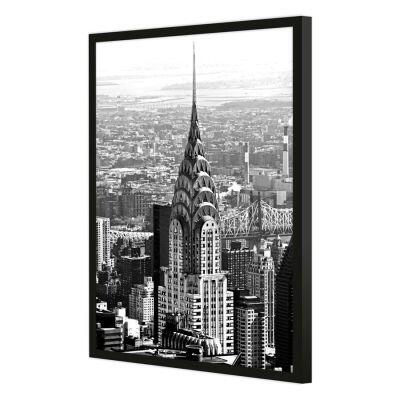 Quadro New York 50x70 Preto Diagonal Quadro New York 50x70 Preto Diagonal