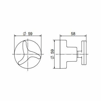 Acabamento para Registro Nova Trio Cromado 1/2" e 3/4" Docol