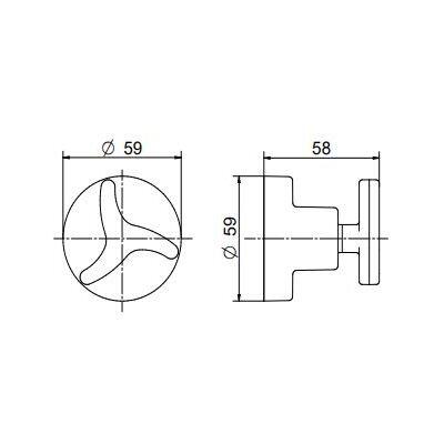 Acabamento para Registro Nova Trio Cromado 1/2" e 3/4" Docol Acabamento para Registro Nova Trio Cromado 1/2" e 3/4" Docol