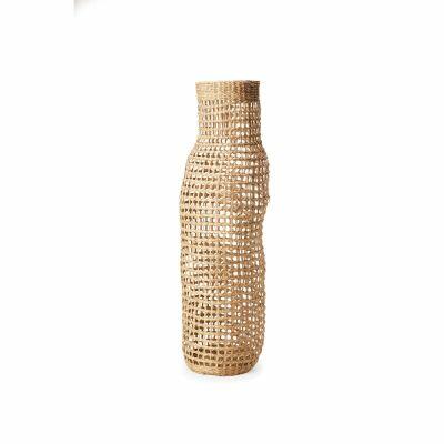Vaso de Fibra Natural 86x23x23cm Mart Collection