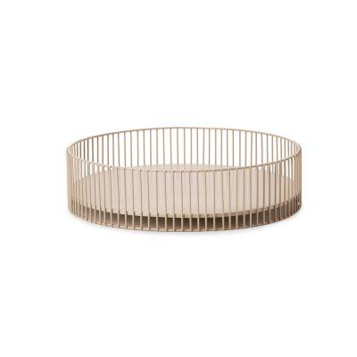 Centro de Mesa Metal 10x40cm Cinza Mart Collection