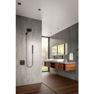 Acabamento Monocomando para Chuveiro e Ducha Higiênica Lift Onix 1/2" Preto Fosco Docol