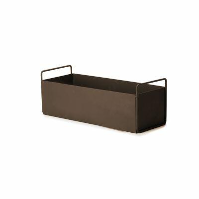 Cachepô Metal 17x45 Marrom Mart Collection